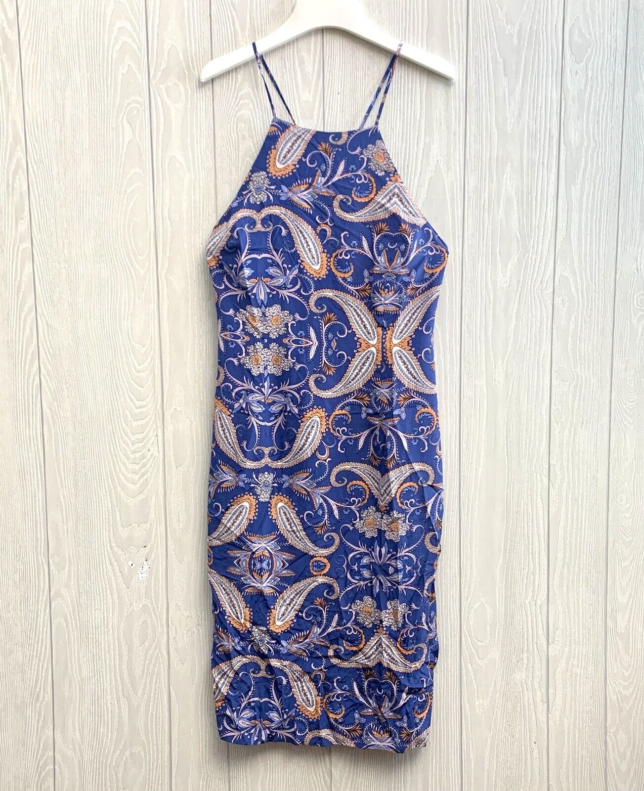 Yumi Kim Gramercy Project Afternoon Tea Silk Dress Sleeveless Midi Large Nwt
